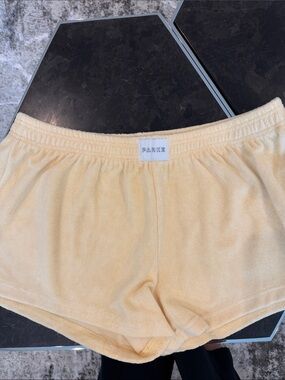 Parker Yellow Terry Lounge Shorts